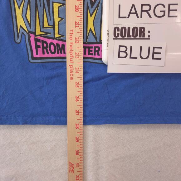 Killer Klowns from Outer Space Movie Crew Neck Graphic Shirt Mens Size L Blue - Picture 6 of 9